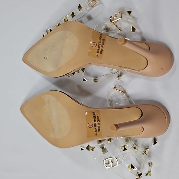 Fashion Nova Strappy Heels Size 7 - Picture 6 of 6